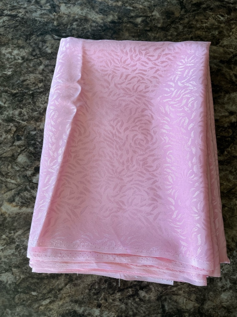 Light Pink Silky Type Fabric Panel
